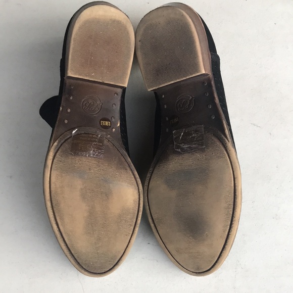 LUCKY BRAND | Black Perforated Leather Ankle Boots Booties Size 8.5 - Picture 5 of 6